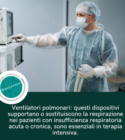 Ventilatori polmonari: funzionamento, tipologie ed esempi